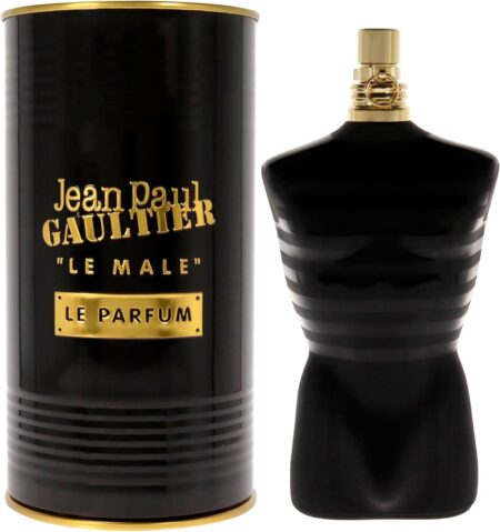 Jean Paul Gaultier Le Male Le Parfum 125ml bottle and tin